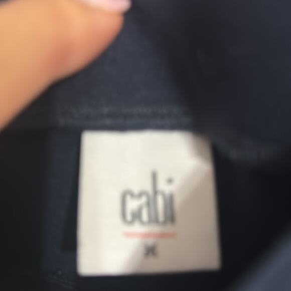 CAbi Navy Blue Leggings Mid Rise Streamlined Pants Size M - Picture 5 of 6